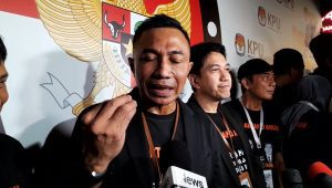Cagub-Cawagub Jakarta 2024 Dharma Pongrekun-Kun Wardana di Komisi Pemilihan Umum (KPU) DKI Jakarta, Senin, 23/9/2024 | Novia Suhari/Forum Keadilan
