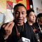 Cagub-Cawagub Jakarta 2024 Dharma Pongrekun-Kun Wardana di Komisi Pemilihan Umum (KPU) DKI Jakarta, Senin, 23/9/2024 | Novia Suhari/Forum Keadilan