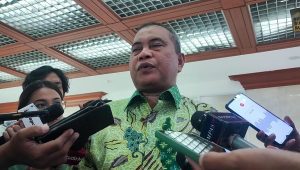 Anggota Pansus Angket Haji DPR RI Marwan Jafar di DPR RI, Senayan, Jakarta Pusat, hari ini, Selasa, 24/9/2024 | Muhammad Reza/Forum Keadilan