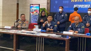 Direktur Tindak Pidana Siber Bareskrim Polri Brigjen Pol. Himawan Bayu Aji di Bareskrim Polri, Jakarta Selatan, Selasa, 24/9/2024 | Ari Kurniansyah/Forum Keadilan
