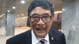 Ketua DPP PDIP Djarot Saiful Hidayat di Kompleks Parlemen DPR, Jakarta Pusat, Rabu, 25/9/2024 | Muhammad Reza/Forum Keadilan