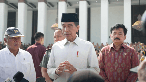 Presiden Joko Widodo (Jokowi) memberikan keterangan pers di Istana Negara IKN, Kalimantan Timur, Kamis, 12/9/2024. | YouTube Sekretariat Presiden