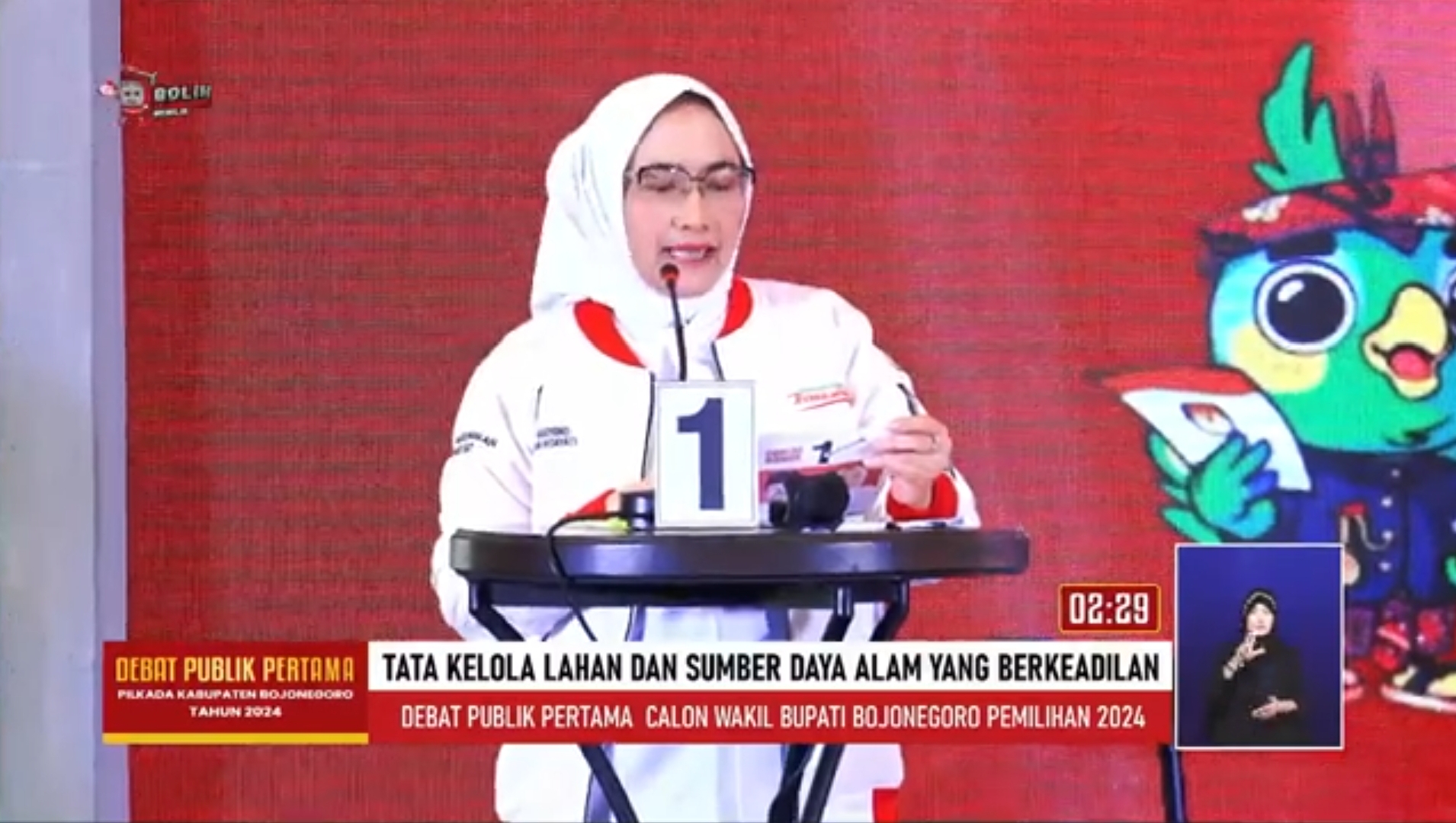 Tak Kondusif, KPU Hentikan Debat Pilbup Bojonegoro