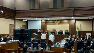 Sidang lanjutan kasus dugaan korupsi pengelolaan tata niaga komoditas timah di wilayah Izin Usaha Pertambangan (IUP) di PT Timah Tbk tahun 2015-2022 di Pengadilan Negeri Tindak Pidana Korupsi (Tipikor) Jakarta Pusat (Jakpus), Rabu, 2/10/2024 | Merinda Faradianti/Forum Keadilan