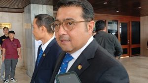 Sekretaris Jenderal Partai Demokrat Teuku Riefky Harsya saat ditemui usai Sidang Paripurna di Gedung DPR RI, Jakarta Selatan, Kamis, 3/10/2024 | Syahrul Baihaqi/Forum Keadilan