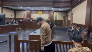 Mantan Hakim Agung Gazalba Saleh di Pengadilan Negeri Tindak Pidana Korupsi (PN Tipikor) Jakarta Pusat, Selasa, 15/10/2024 | Merinda Faradianti/Forum Keadilan