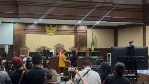 Sidang lanjutan dugaan korupsi pengelolaan tata niaga komoditas timah di wilayah Izin Usaha Pertambangan (IUP) di PT Timah Tbk tahun 2015-2022, Senin, 21/10/2024| Merinda Faradianti/Forum Keadilan