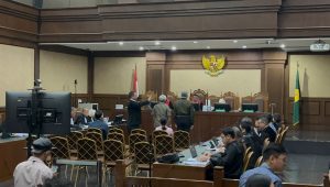 Sidang lanjutan dugaan korupsi pengelolaan tata niaga komoditas timah di wilayah Izin Usaha Pertambangan (IUP) di PT Timah Tbk tahun 2015-2022, Rabu, 23/10/2024| Merinda Faradianti/Forum Keadilan