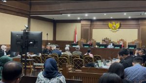 Sidang lanjutan dugaan korupsi pengelolaan tata niaga komoditas timah di wilayah Izin Usaha Pertambangan (IUP) di PT Timah Tbk tahun 2015-2022, Rabu, 23/10/2024 | Merinda Faradianti/Forum Keadilan