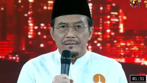 Suswono dalam debat perdana Pilgub Jakarta, Minggu, 6/10/2024. | Youtube KPU DKI Jakarta