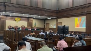 Sidang lanjutan kasus dugaan korupsi pengelolaan tata niaga komoditas timah di wilayah Izin Usaha Pertambangan (IUP) di PT Timah Tbk tahun 2015-2022 di Pengadilan Negeri Tindak Pidana Korupsi (Tipikor) Jakarta Pusat (Jakpus), Kamis, 3/10/2024 | Merinda Faradianti/Forum Keadilan