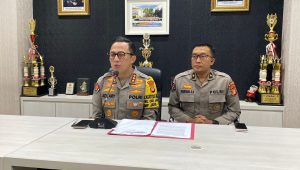 Kabid Humas Polda Metro Jaya Kombes Pol Ade Ary Syam Indradi saat memberikan keterangan kepada media di Polda Metro Jaya, Jakarta Selatan, Kamis, 10/10/2024 | Ari Kurniansyah/Forum Keadilan