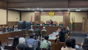 Sidang lanjutan dugaan korupsi pengelolaan tata niaga komoditas timah di wilayah Izin Usaha Pertambangan (IUP) di PT Timah Tbk tahun 2015-2022, Kamis, 17/10/2024| Merinda Faradianti/ Forum Keadilan