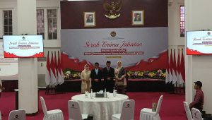 Kementerian Koordinator Bidang Pembangunan Manusia dan Kebudayaan (PMK) melakukan serah terima jabatan (sertijab) antara Muhadjir Effendy dengan Pratikno | Syahrul Baihaqi/Forum Keadilan