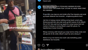 Pedagang Mainan di Cengkareng Diduga Cekoki Anak dengan Tontonan Porno, di kawasan Pasar Kosambi, Cengkareng, Jakarta Barat. | Instagram @jakartabarat24jam