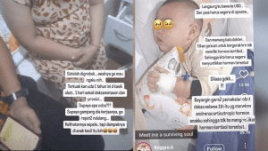 Baby sitter di Surabaya menjadi viral usai mencekoki anak majikannya dengan obat keras | Instagram @linggra.k