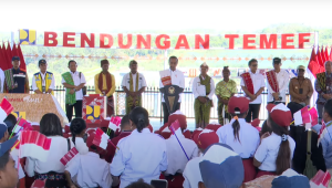 Presiden Joko Widodo(Jokowi) meresmikan Bendungan Temef di Kabupaten Timor Tengah Selatan, Nusa Tenggara Timur (NTT), pada Rabu, 2/10/2024. | YouTube Sekretariat Presiden
