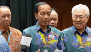 Presiden Joko Widodo (Jokowi) usai meresmikan pembukaan BNI Investor Daily Summit di JCC, Jakarta Pusat, Selasa, 8/10/2024. | YouTube Sekretariat Presiden