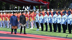 Presiden Prabowo Subianto Pimpin Upacara Pelepasan Presiden RI ke-7 Joko Widodo di Istana Merdeka, 20/10/2024. | Dok BPMI Setpres/Kris