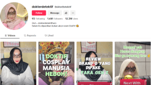 Akun TikTok Dokter Detektif | Tangkapan Layar