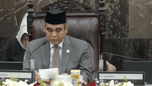 Ketua Majelis Permusyawaratan Rakyat (MPR) RI terpilih Ahmad Muzani menyampaikan pidato perdananya dalam sidang paripurna penetapan Pimpinan MPR RI Periode 2024-2029 | YouTube MPRGOID