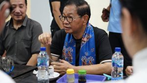 Calon Gubernur Jakarta nomor urut 3 Pramono Anung tiba di Pantai Indah Kapuk (PIK), Jakarta Utara, pada Sabtu, 2/11/2024 | ist