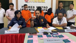 Kasat Reskrim Polres Metro Jakarta Selatan AKBP Gogo Galesung saat memberikan keterangan kepada media di Polres Jakarta Selatan, Selasa, 12/11/2024 | Ari Kurniansyah/Forum Keadilan