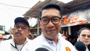 Calon Gubernur Jakarta nomor urut satu, Ridwan Kamil,di Kawasan Cilincing, Jakarta Utara, Rabu, 13/11/2024 | Novia Suhari/Forum Keadilan