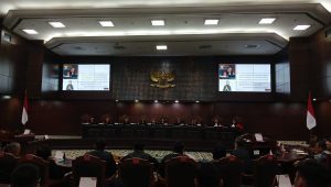 Sidang Putusan Perkara Nomor 126/PUU-XXII/2024 di Mahkamah Konstitusi, Kamis, 14/11/2024 | Syahrul Baihaqi/Forum Keadilan
