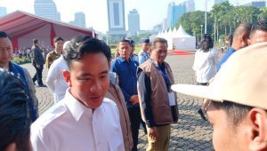 Wakil Presiden RI Gibran Rakabuming Raka menghadiri apel siaga pengawasan tahapan masa tenang, pemungutan, dan penghitungan suara Pilkada serentak 2024, Rabu, 20/11/2024 | Syahrul Baihaqi/Forum Keadilan
