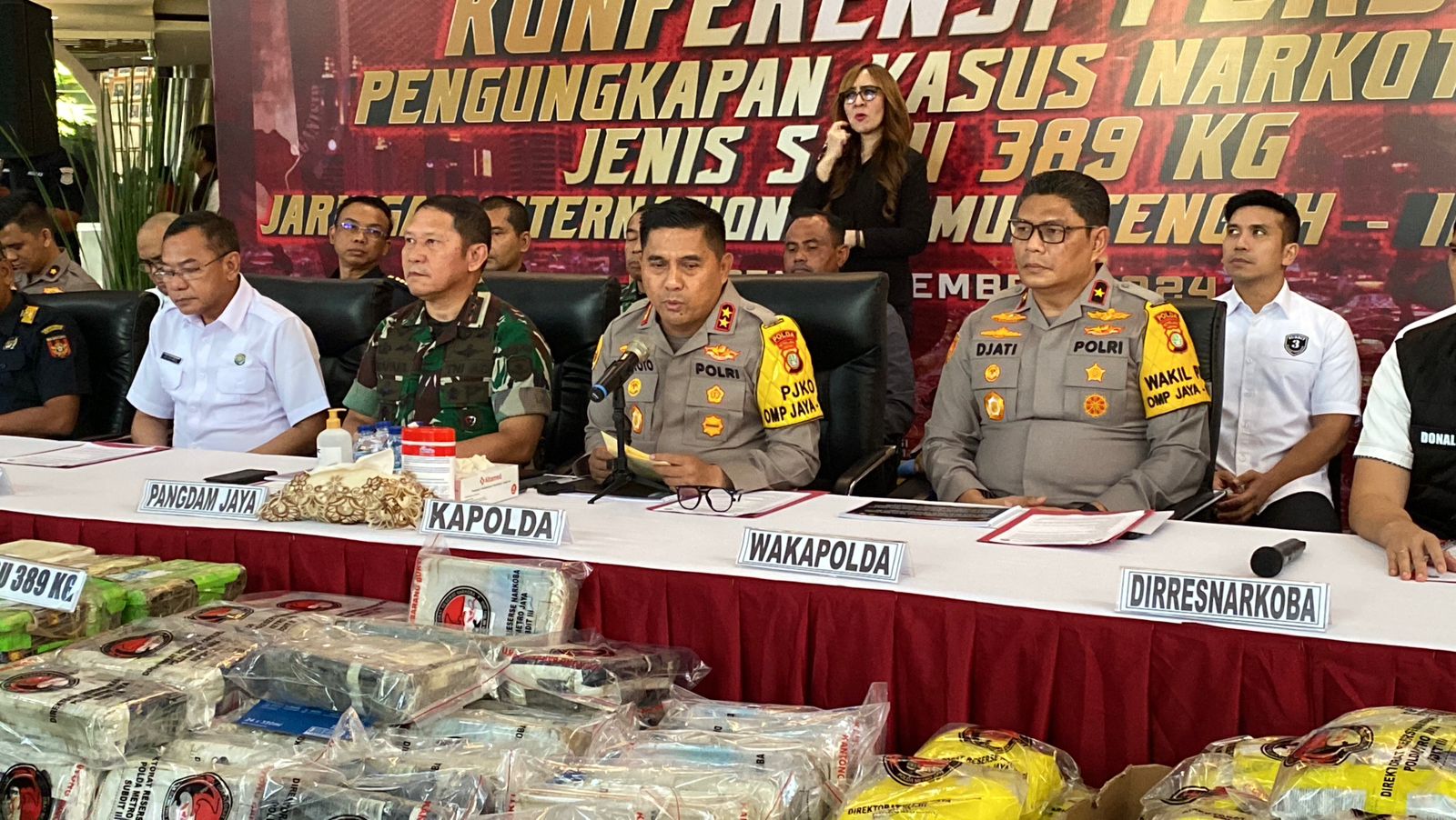 Polda Metro Bongkar Kasus Narkoba 389 Kg Jaringan Jakarta-Afghanistan