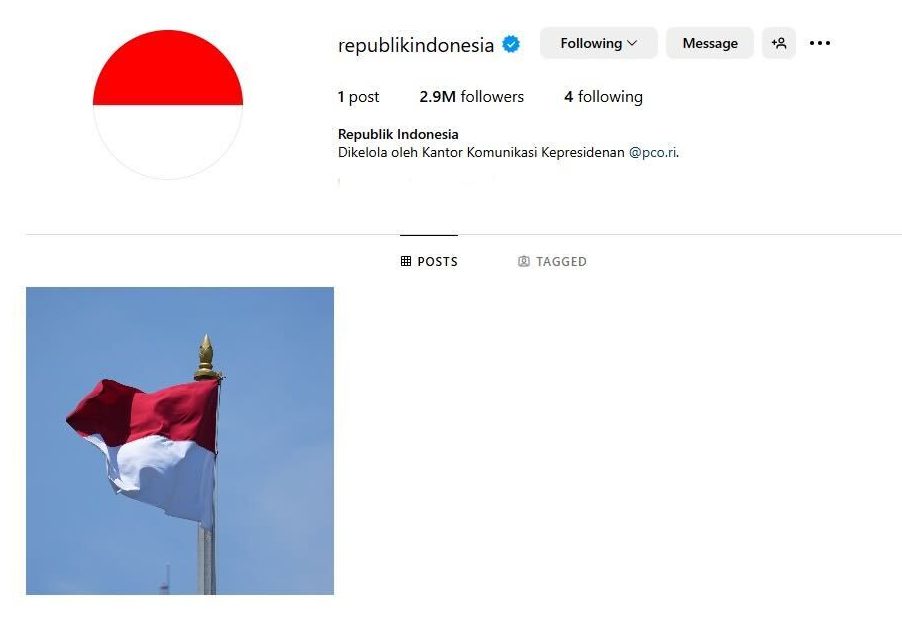 Indonesia Kini Punya Akun Instagram Resmi