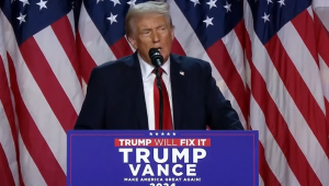 Donald Trump saat Pidato Kemenangan di West Palm Beach, Florida, Amerika Serikat, Rabu, 6/11/2024 | Ist