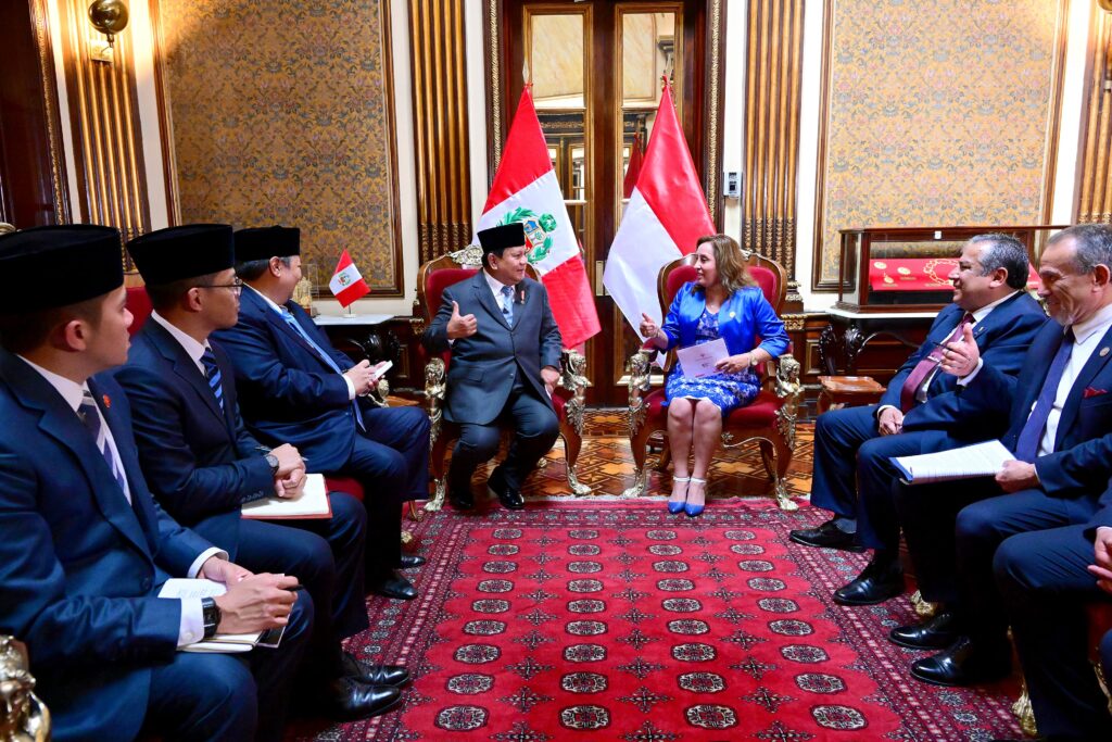 Prabowo Bertemu Presiden Peru Dina Boluarte, Teken Kerja Sama Ekonomi