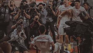 Selebrasi Marselino Ferdinan usai Cetak Gol Kedua dalam Laga Indonesia vs Arab Saudi di SUGBK, Jakarta, Selasa, 19/11/2024 | Instagram @marselinoferdinan10
