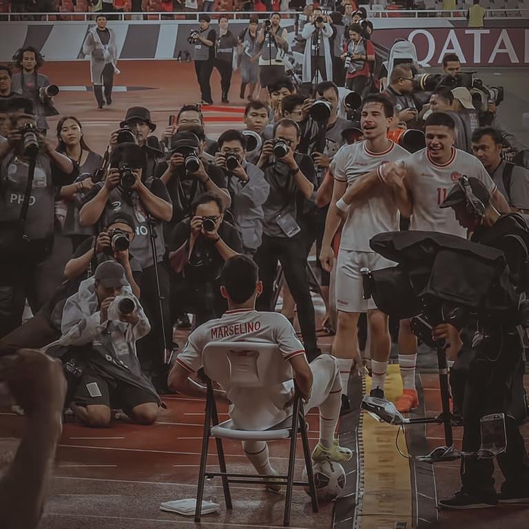 Momen Selebrasi Marselino Usai Cetak Gol di Laga Indonesia vs Arab Saudi