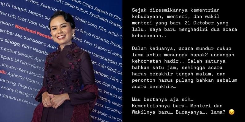 Protes Kamila Andini atas Molornya Waktu Acara FFI 2024