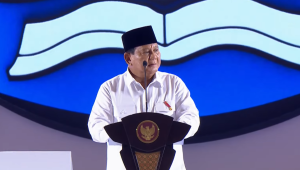 Presiden Prabowo Subianto dalam momen Puncak Hari Guru Nasional di Velodrome, Rawamangun, Jakarta Timur, Kamis, 28/11/2024 | YouTube Sekretariat Presiden