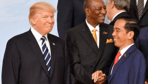 Presiden ke-7 Joko Widodo (Jokowi) dan Presiden ke-47 Amerika Serikat (AS), Donald J. Trump | Ist