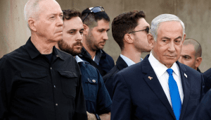 Perdana Menteri (PM) Israel, Benjamin Netanyahu dan Menteri Pertahanan Israel, Yoav Gallant, | Dok Associated Press (AP)