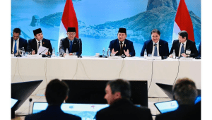 Presiden Prabowo Subianto dalam Indonesia-Brazil Business Forum di Copacabana Palace, Rio de Janeiro, Brasil, Minggu, 17/11/2024 | Twitter @prabowo
