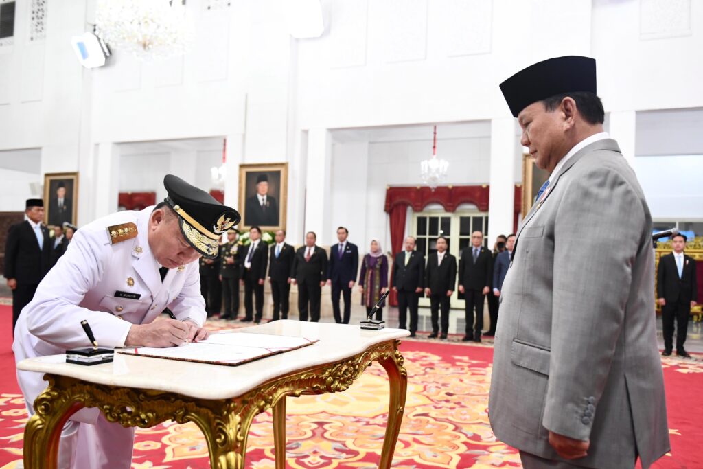 Muhidin Resmi Dilantik Prabowo Jadi Gubernur Kalsel