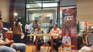 Konfrensi pers 'Optimalisasi Penggunaan Dana Bagi Hasil Cukai Hasil Tembakau Kabupaten Pasuruan Tahun 2024' di Tebet, Jakarta Selatan, Kamis, 5/12/2024 | Muhammad Reza/Forum Keadilan
