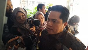 Menteri BUMN RI Erick Thohir di Kantor KemenBUMN, Jakarta Pusat, Selasa, 17/12/2024 | Novia Suhari/Forum Keadilan