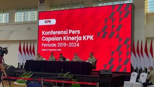 Konferensi Pers Capaian Kinerja KPK di Gedung Merah Putih KPK, Selasa, 17/12/2024 | Merinda Faradianti/Forum Keadilan