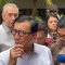 Mantan Menteri Hukum dan Hak Asasi Manusia (Menkumham) Yasonna H Laoly di Gedung Merah Putih KPK, Rabu, 18/12/2024 | Merinda Faradianti/Forum Keadilan