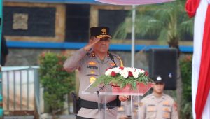 Kapolda Metro Jaya Irjen Pol Karyoto mepimpin upacara kenaikan pangkat 1.178 personel di Polda Metro Jaya, Selasa 31/12/2024. I Ari Kurniansyah/Forum Keadilan