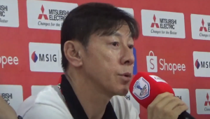 Shin Tae-yong dalam konferensi pers usai laga Indonesia vs Laos di Piala AFF 2024, Kamis, 12/12/2024 | Ist