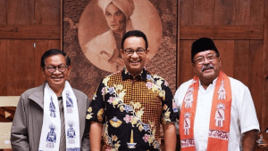 Anies Baswedan bersama paslon gubernur dan wakil gubernur Jakarta nomor urut 3 Pramono Anung-Rano Karno | Instagram @aniesbaswedan