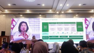 Wakil Dewan Ekonomi Nasional, Mari Elka Pangestu dalam diskusi, di kantor PPN/Bappenas, Menteng, Jakarta Pusat, Jumat, 17/1/2025 | Novia Suhari/Forum Keadilan